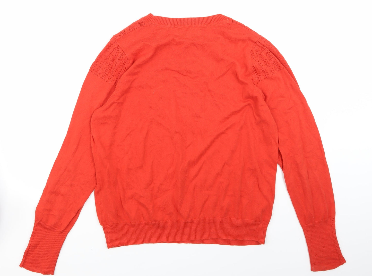 Womens UK Size XL Essential Orange Basic T-Shirt
