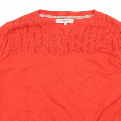 Womens UK Size XL Essential Orange Basic T-Shirt