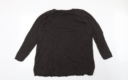 H&M Womens Grey   Pullover Jumper Size L