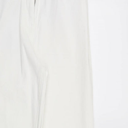 M&Co Womens White   Straight Jeans Size 10 L30 in