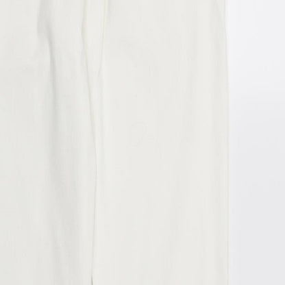 M&Co Womens White   Straight Jeans Size 10 L30 in