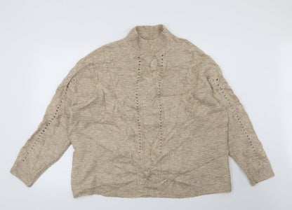 F&F Womens Beige   Pullover Jumper Size 16