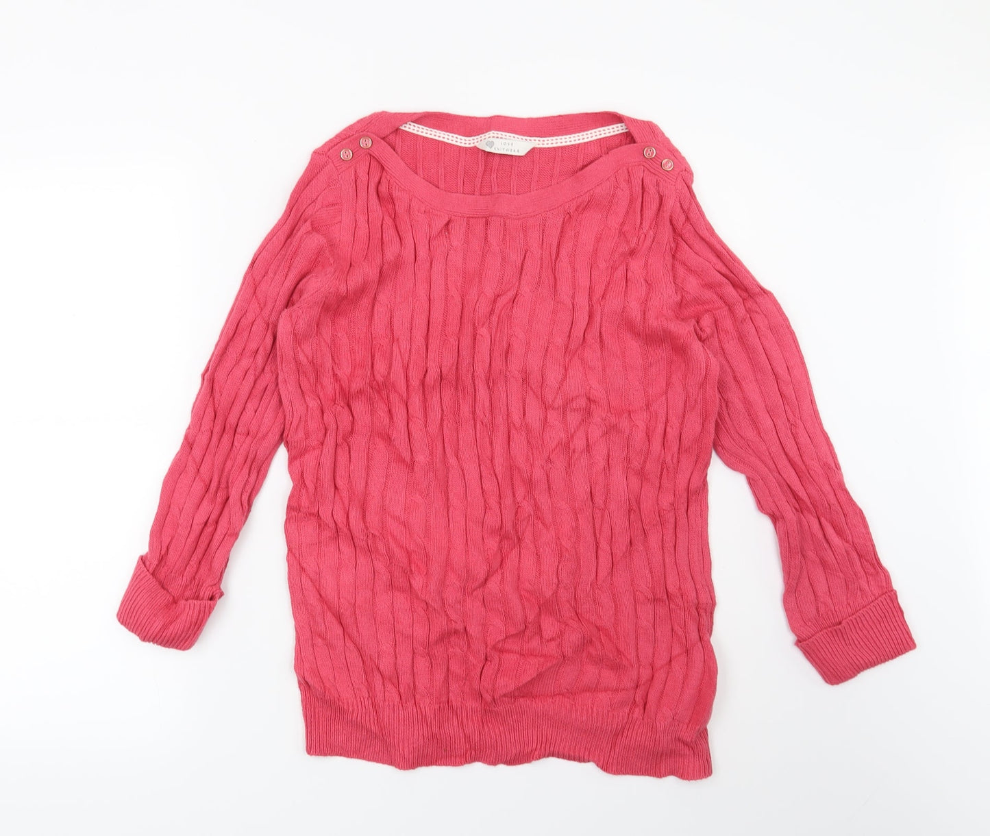 BHS Womens Pink   Pullover Jumper Size 14