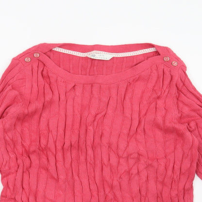 BHS Womens Pink   Pullover Jumper Size 14