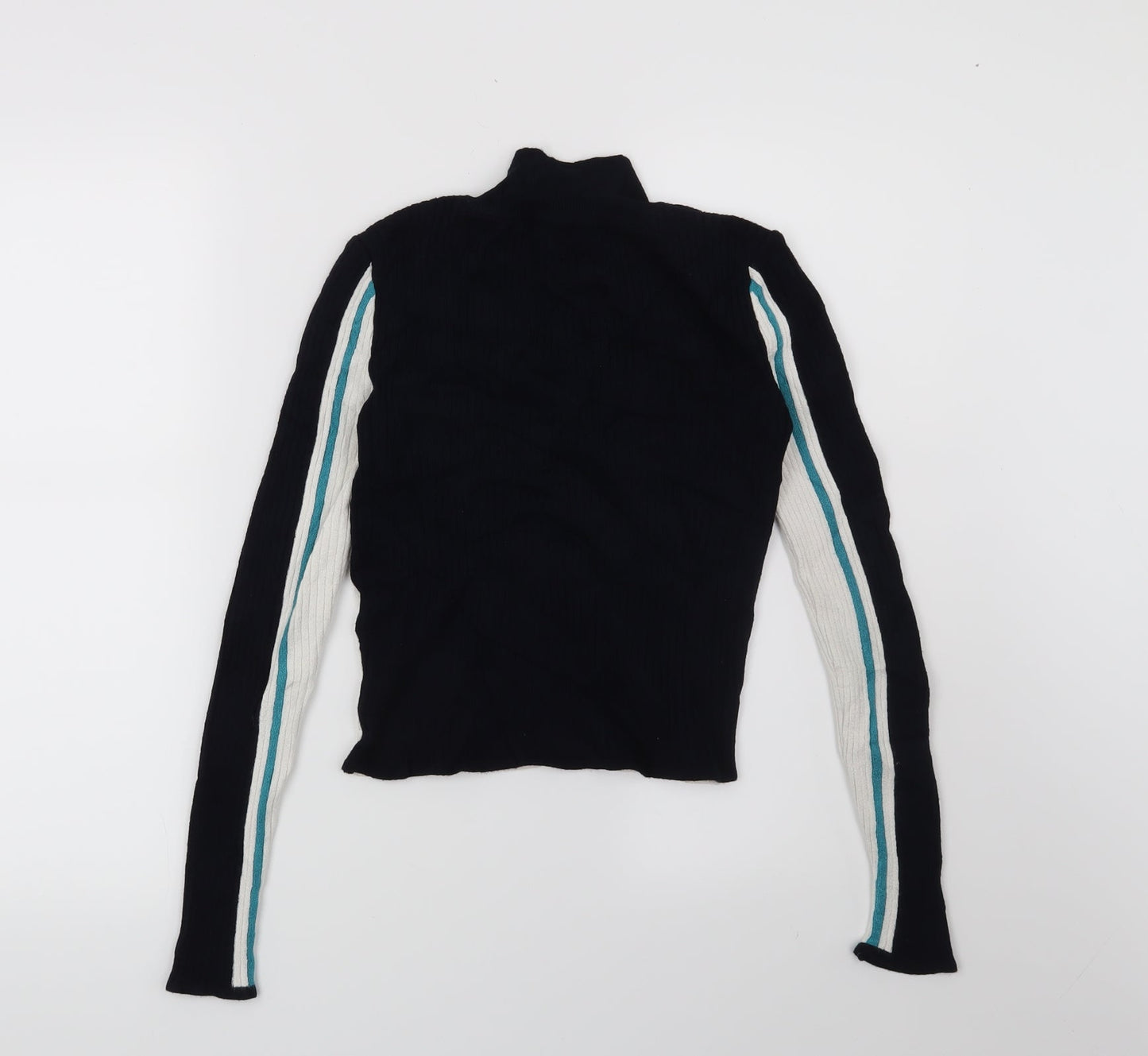 Cooperative Womens Blue Geometric  Pullover Jumper Size XS