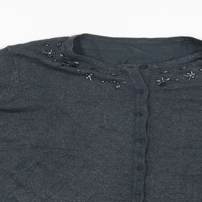 Preworn Womens Blue   Cardigan Jumper Size L