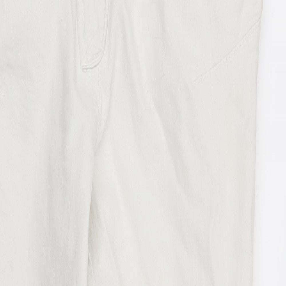Topshop Womens White   Skinny Jeans Size 8 L25 in
