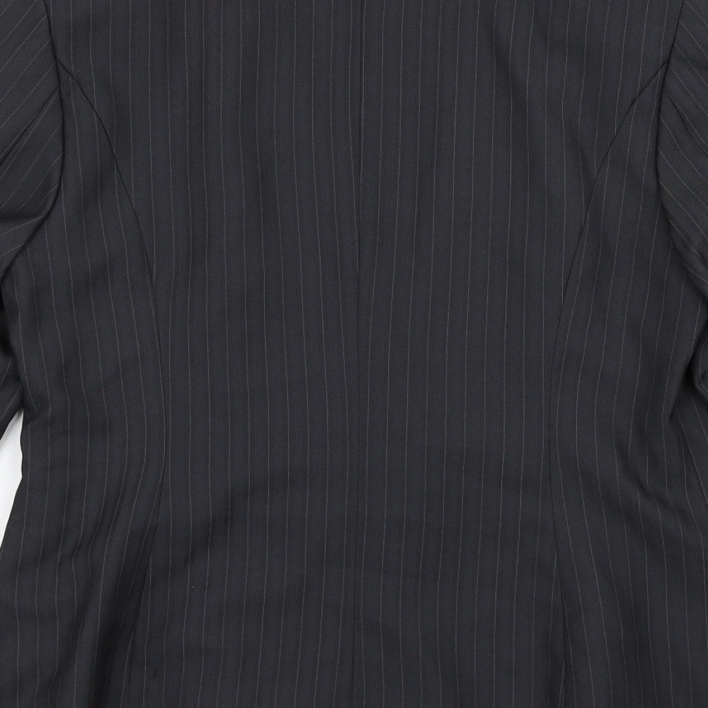 George Womens Grey Striped  Jacket Suit Jacket Size 14