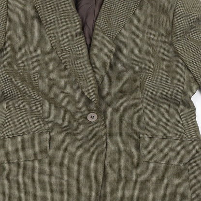 Womens UK Size 10 Planet Regular Yellow Suit Jacket
