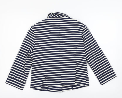 Warehouse Womens Multicoloured Striped  Jacket Blazer Size 12