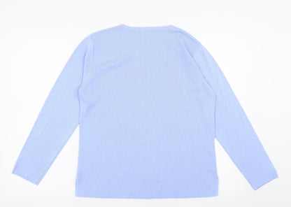 Reflect Style Womens Blue   Cardigan Jumper Size M