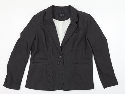 NEXT Womens Grey   Jacket Suit Jacket Size 10