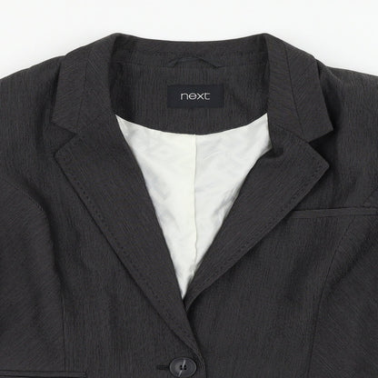 NEXT Womens Grey   Jacket Suit Jacket Size 10