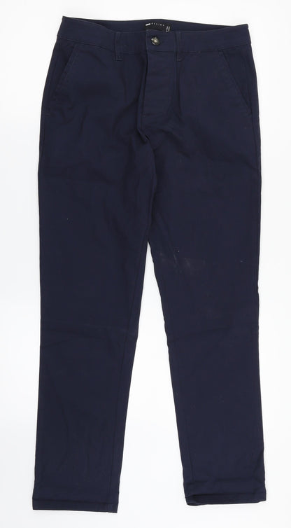 Mens UK Size 29 in ASOS Regular Fit Chino Blue Trousers