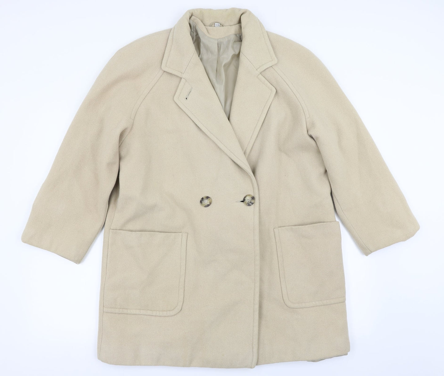 Womens UK Size 18 Bonmarché Beige Overcoat