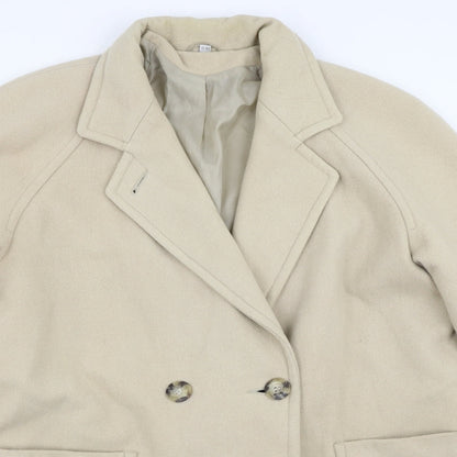 Womens UK Size 18 Bonmarché Beige Overcoat