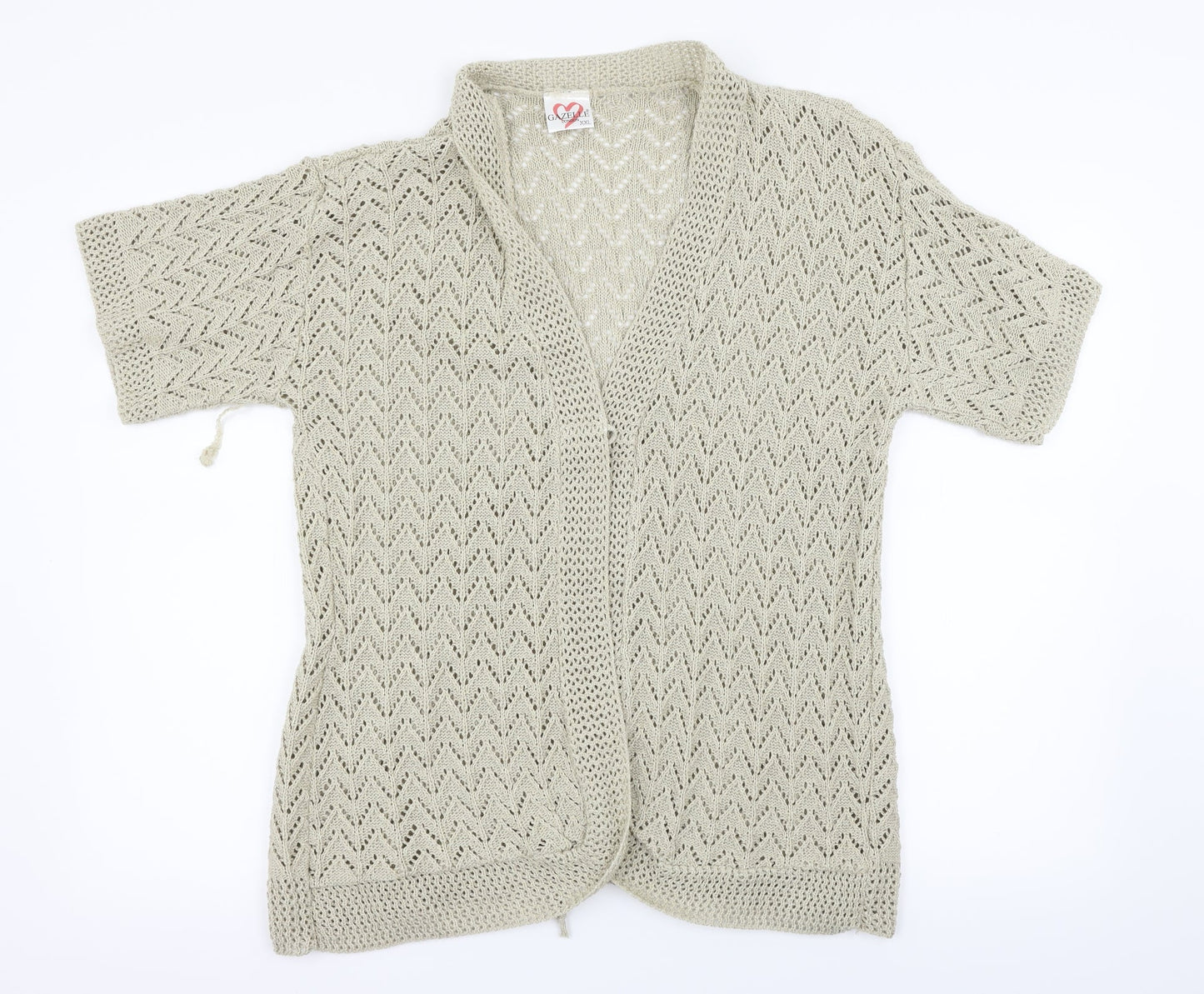 Gazelle London Womens Beige   Cardigan Jumper Size 2XL