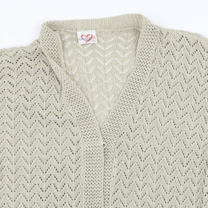 Gazelle London Womens Beige   Cardigan Jumper Size 2XL