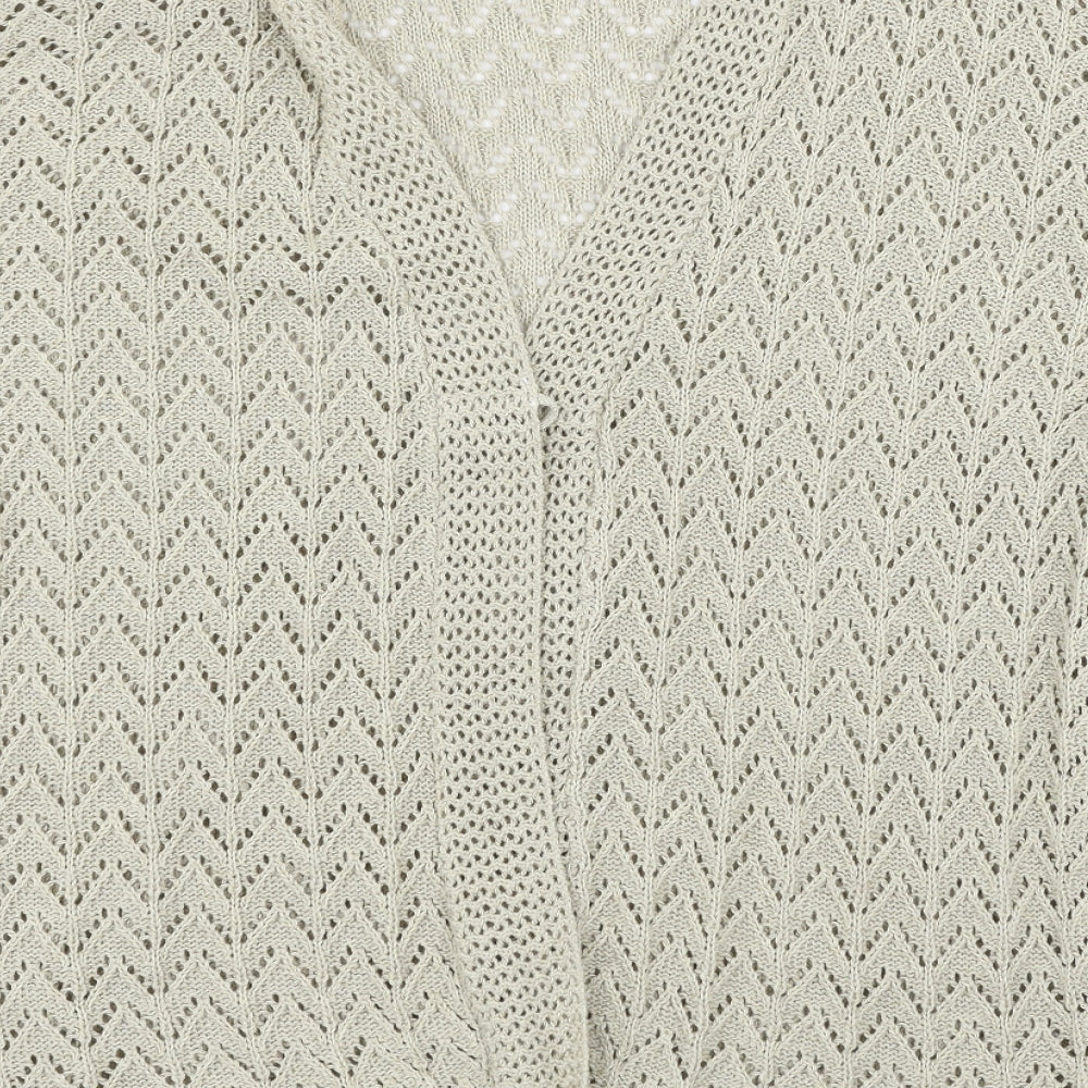 Gazelle London Womens Beige   Cardigan Jumper Size 2XL