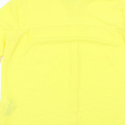 Womens UK Size 12 M&S Yellow Basic Button-Up