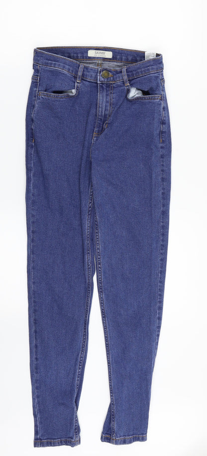 M&S Womens Blue  Denim Skinny Jeans Size 6 L27 in