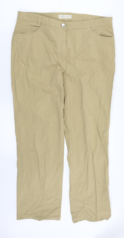 BRAX Womens Beige   Chino Trousers Size 18 L28 in
