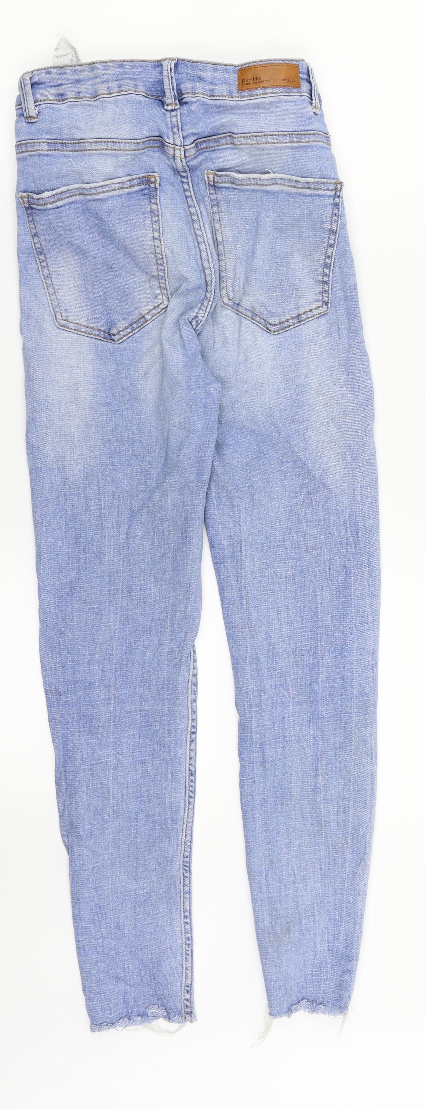 Bershka Womens Blue  Denim Skinny Jeans Size 8 L26 in
