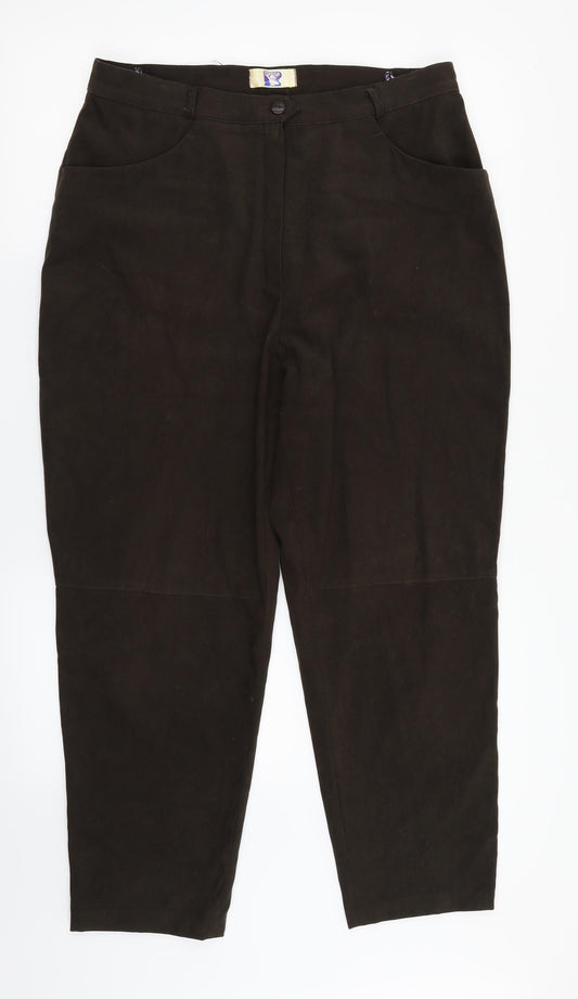 Yessica Womens Brown   Trousers  Size 18 L26 in