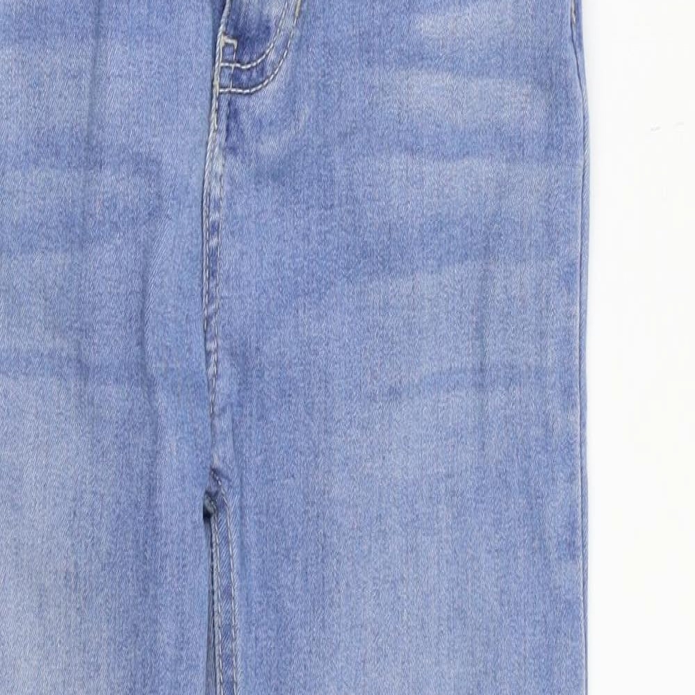 Pull&Bear Womens Blue  Denim Straight Jeans Size 8 L24 in