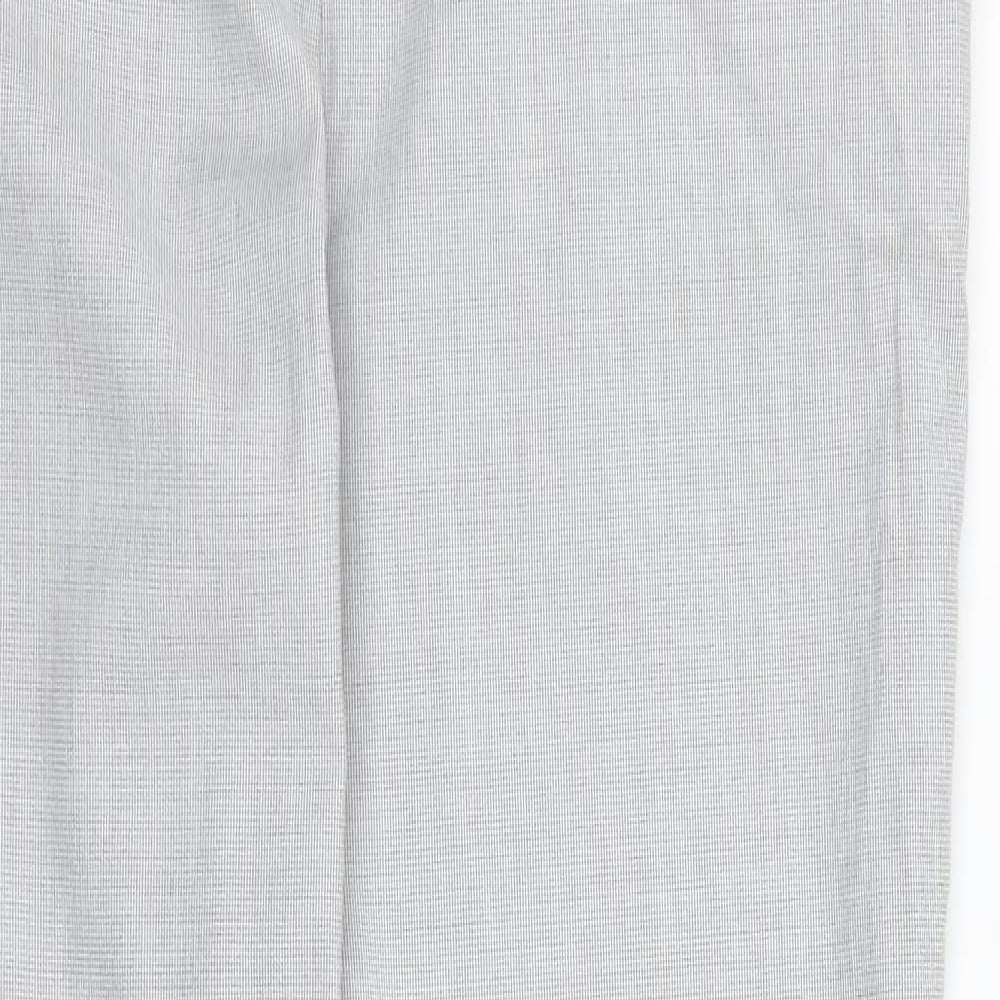 Womens UK Size 12 H&M Regular Fit Dress Pants Grey Trousers