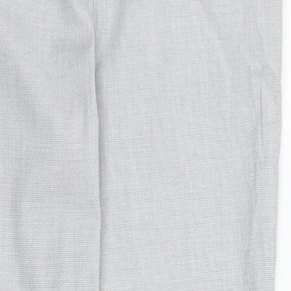Womens UK Size 12 H&M Regular Fit Dress Pants Grey Trousers