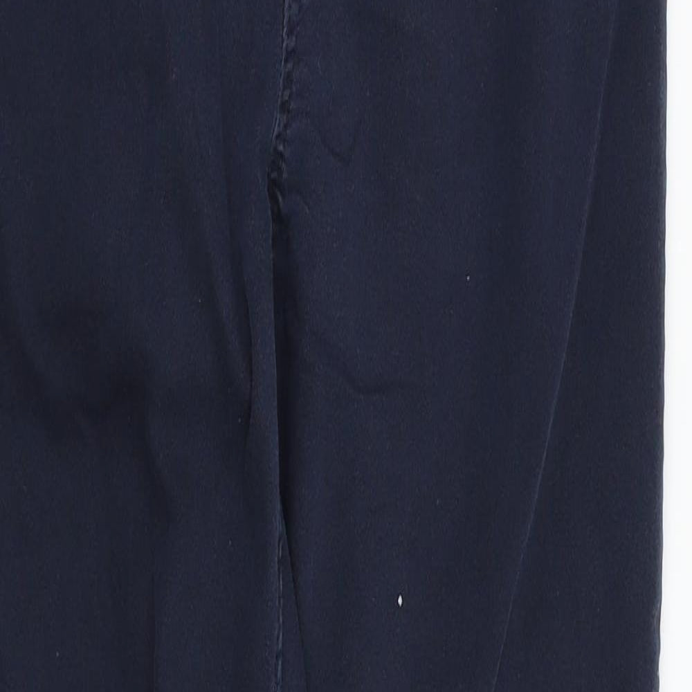 Womens UK Size 14 H&M Regular Fit Chino Blue Trousers