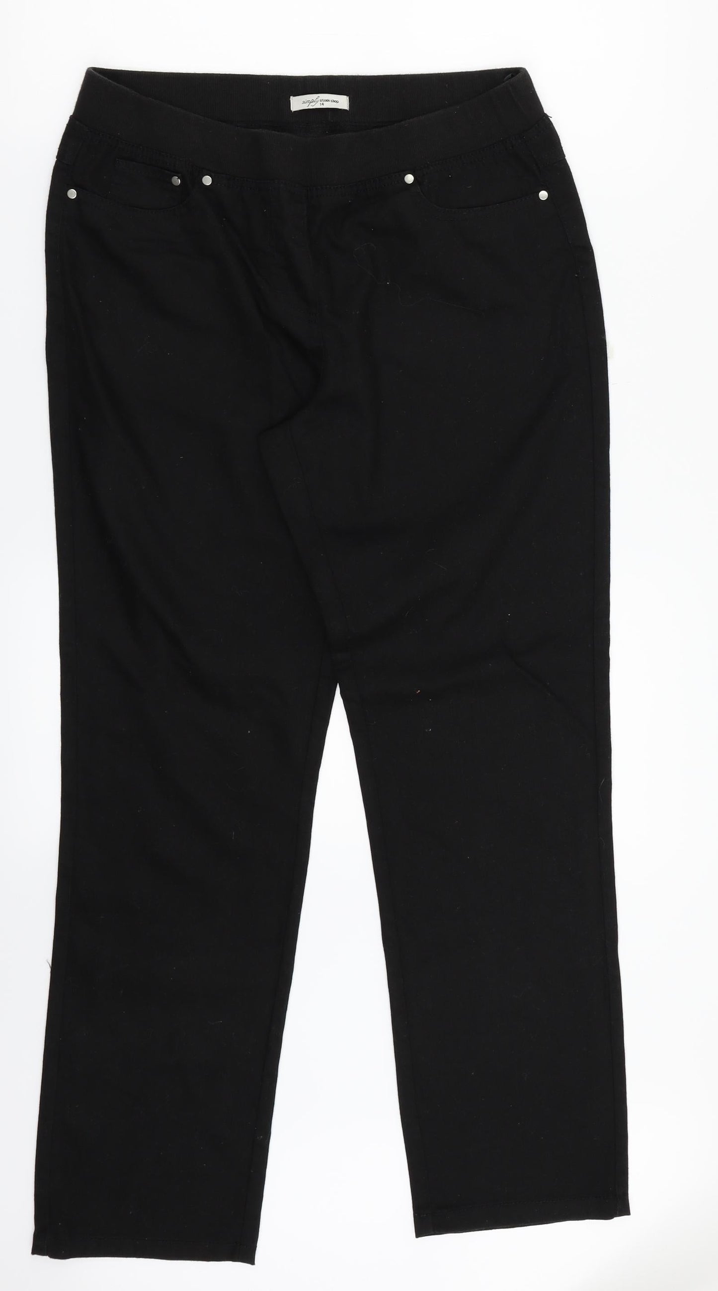 Simply Stock Shop Womens Black   Jegging Jeans Size 14 L29 in