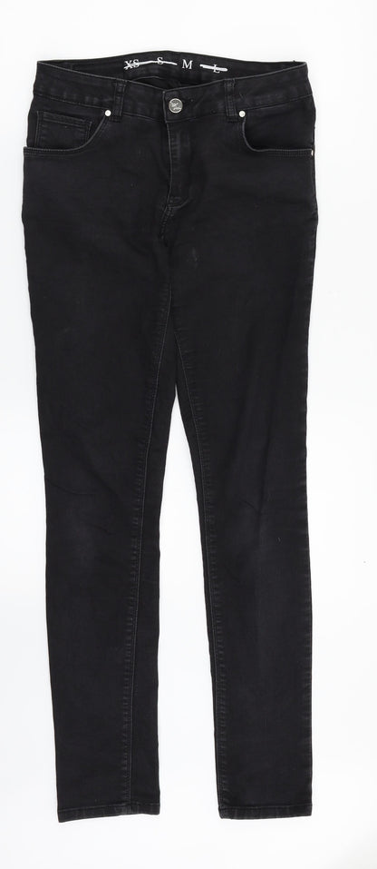 Never Denim Womens Black  Denim Straight Jeans Size 31 in L30 in