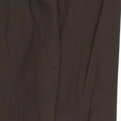 UpFashion Womens Brown   Trousers  Size 12 L31 in