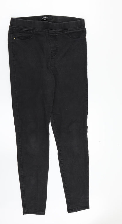 PEP&CO Womens Black   Jegging Jeans Size 10 L27 in