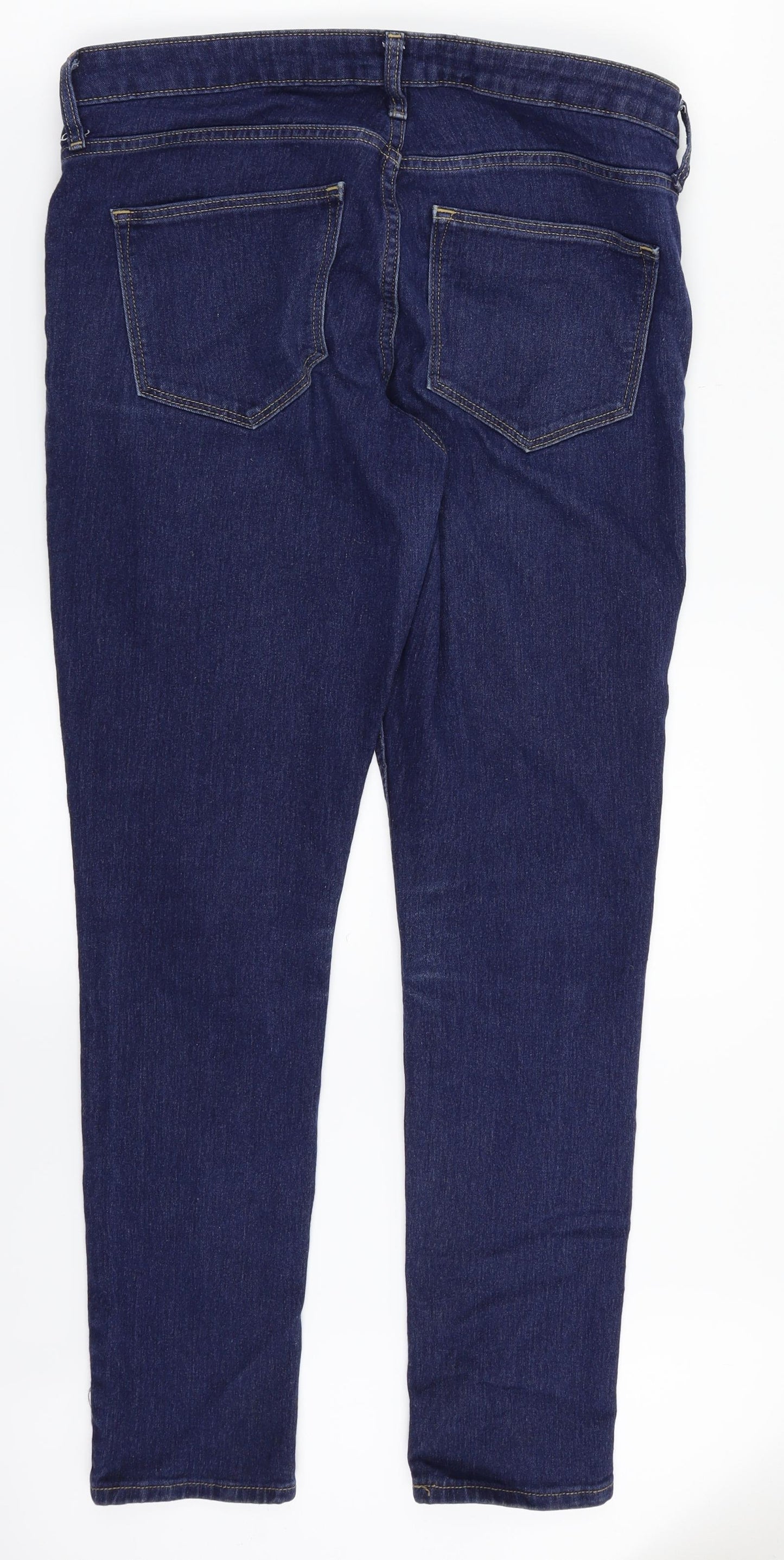 Womens UK Size 30 in H&M Regular Fit Straight Blue Jeans