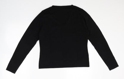 Preworn Womens Black  Knit Pullover Jumper Size M