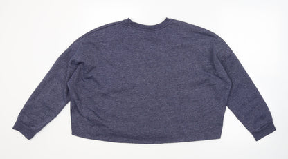 Primark Womens Blue   Pullover Jumper Size M  - loose fit cropped