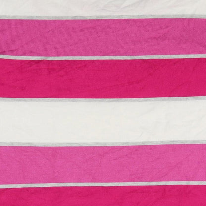 Mudflower Womens Pink Striped Knit Pullover Jumper Size L