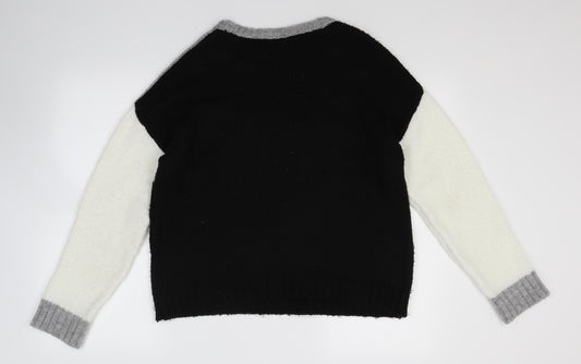 Select Womens Black  Knit Pullover Jumper Size 12  - NYC