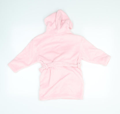 Next Girls Pink Solid   Robe Size 2-3 Years