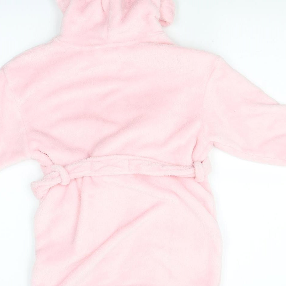 Next Girls Pink Solid   Robe Size 2-3 Years