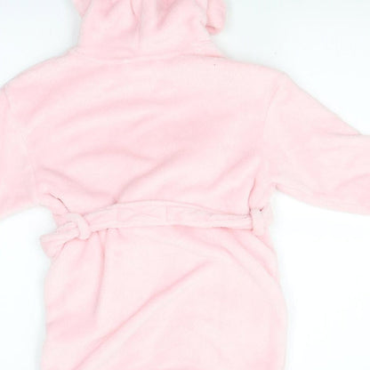 Next Girls Pink Solid   Robe Size 2-3 Years