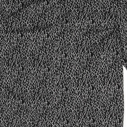 George Womens Black Animal Print  Cardigan Jumper Size 12