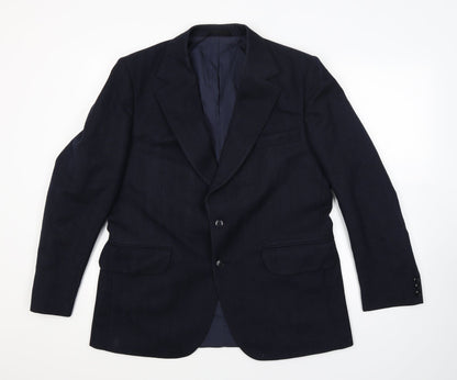 Simon House Mens Blue   Jacket Suit Jacket Size 40  - tailored