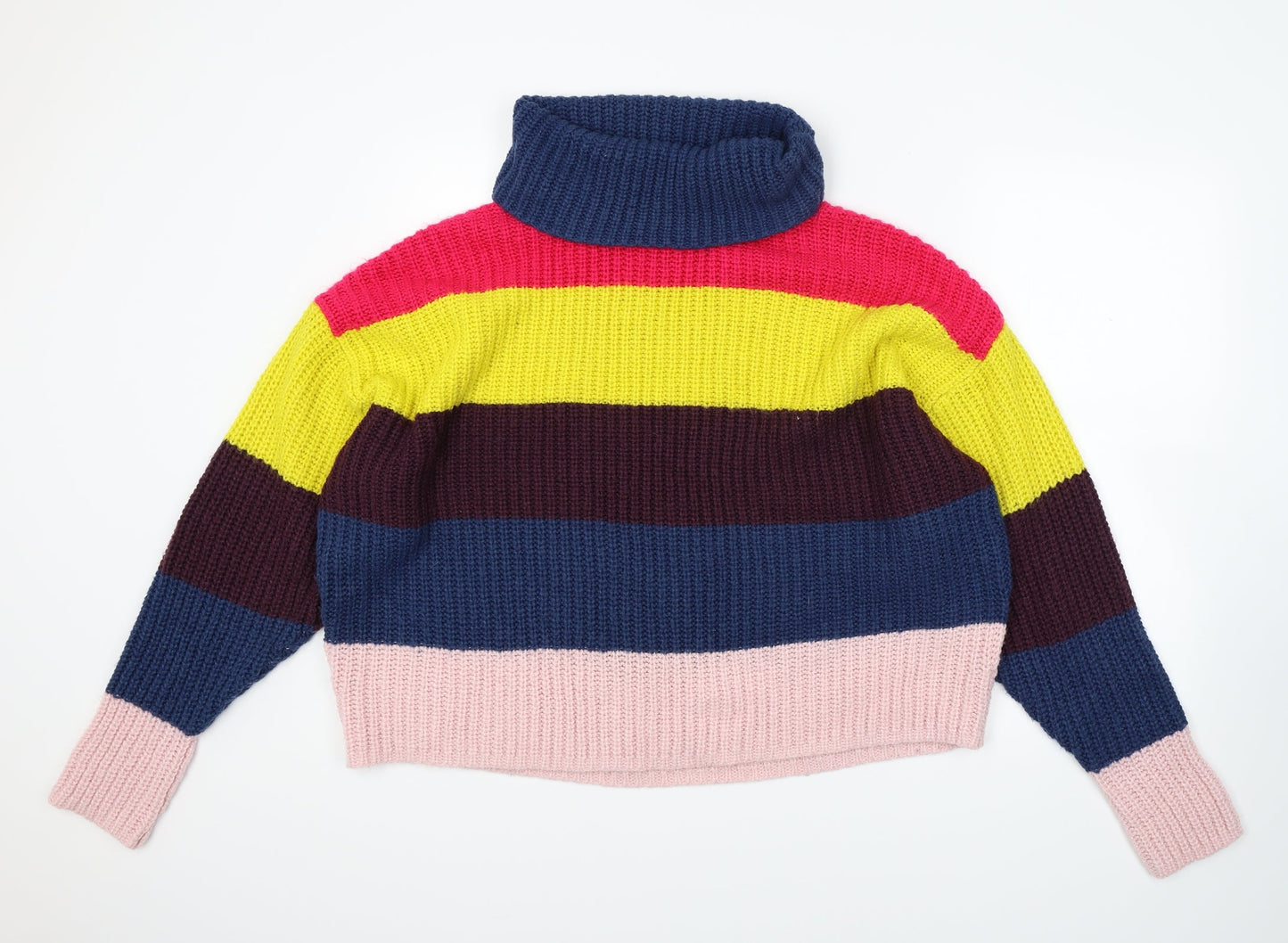 Terranova Womens Blue Striped Knit Pullover Jumper Size M  - Loose Fit