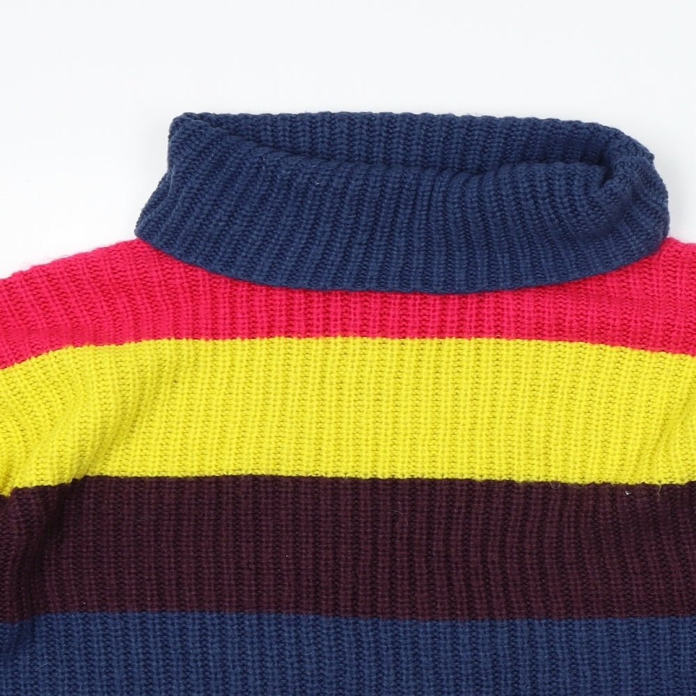 Terranova Womens Blue Striped Knit Pullover Jumper Size M  - Loose Fit