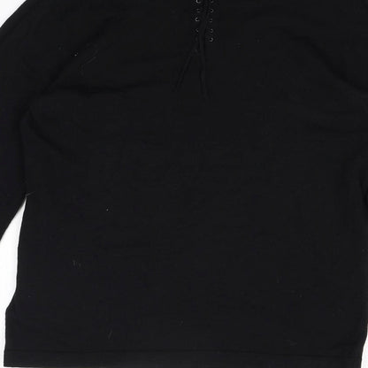 Next Womens Black  Knit Pullover Jumper Size 10