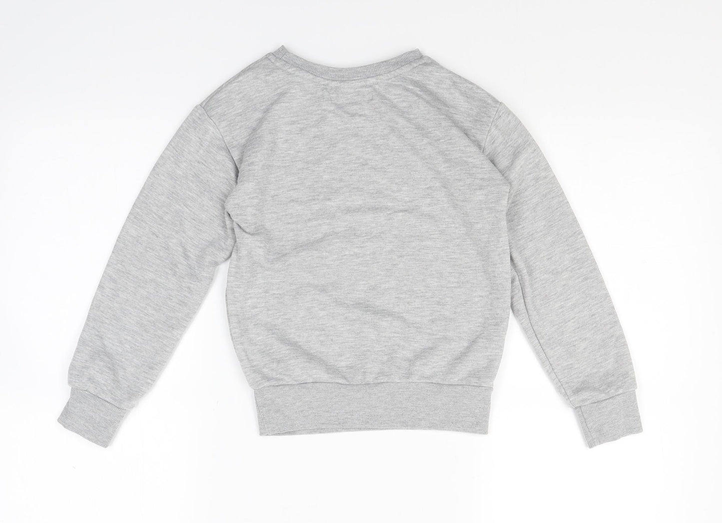 Primark Girls Grey   Pullover Jumper Size 7-8 Years  - To Do List: Nothing